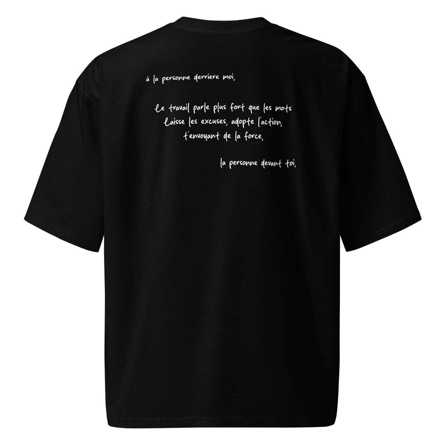 T-shirt lourd oversized - PAS D'EXCUSES