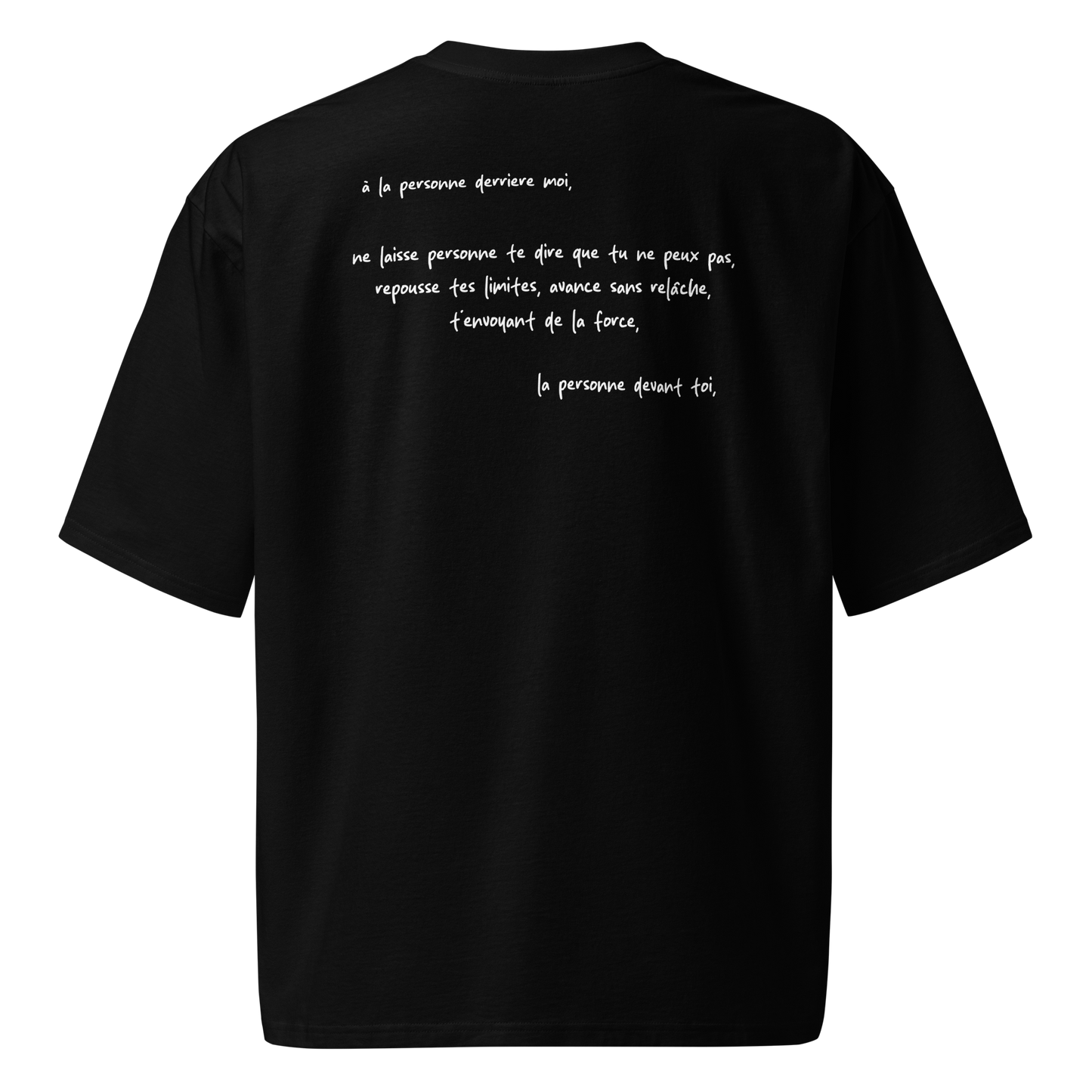 T-shirt lourd oversized - Ton seul concurrent, c’est toi-même.