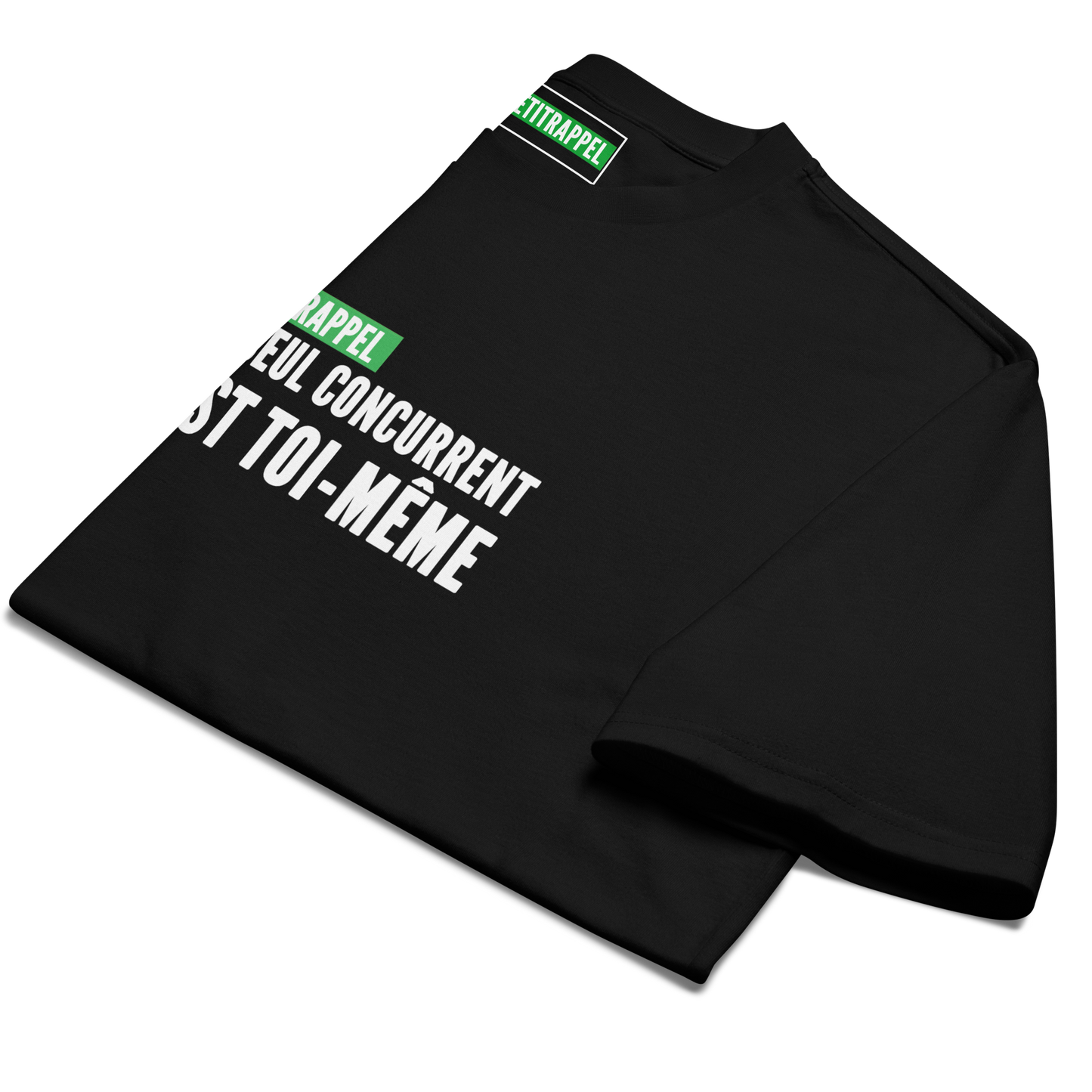 T-shirt lourd oversized - Ton seul concurrent, c’est toi-même.