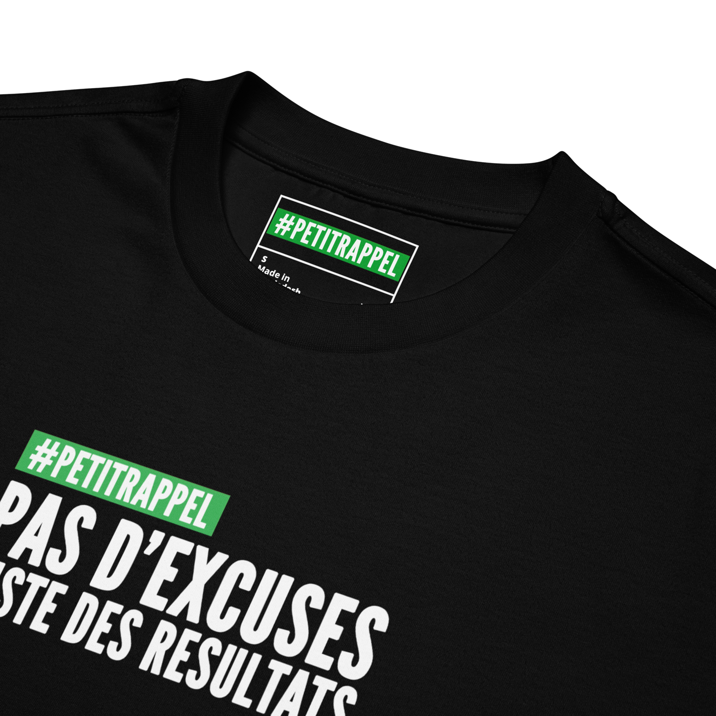 T-shirt lourd oversized - PAS D'EXCUSES