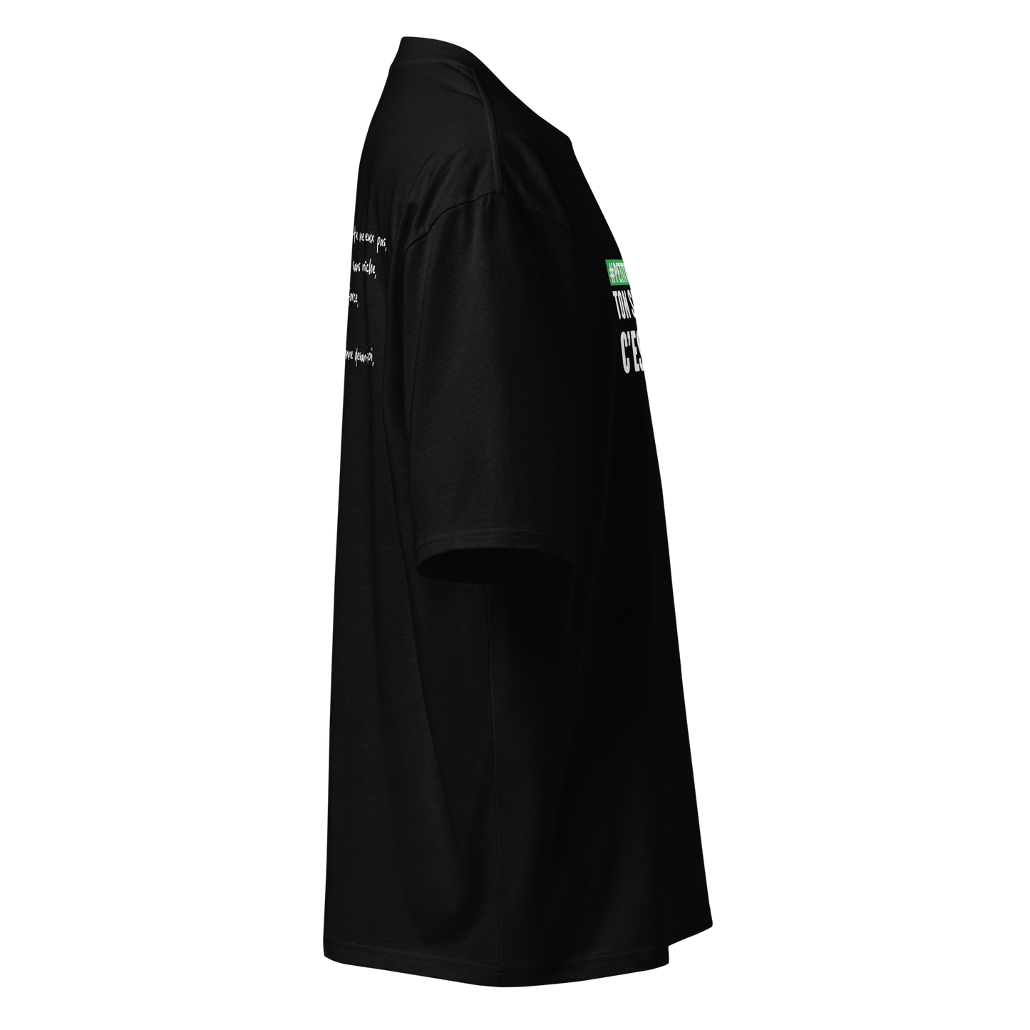 T-shirt lourd oversized - Ton seul concurrent, c’est toi-même.